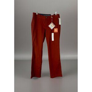 Dockers Rust red Pant Soft khaki straight Truly Slimming Size 10 Women’s Med New